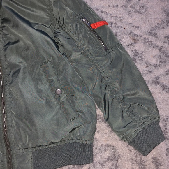 Kids olive green jacket - Picture 3 of 4